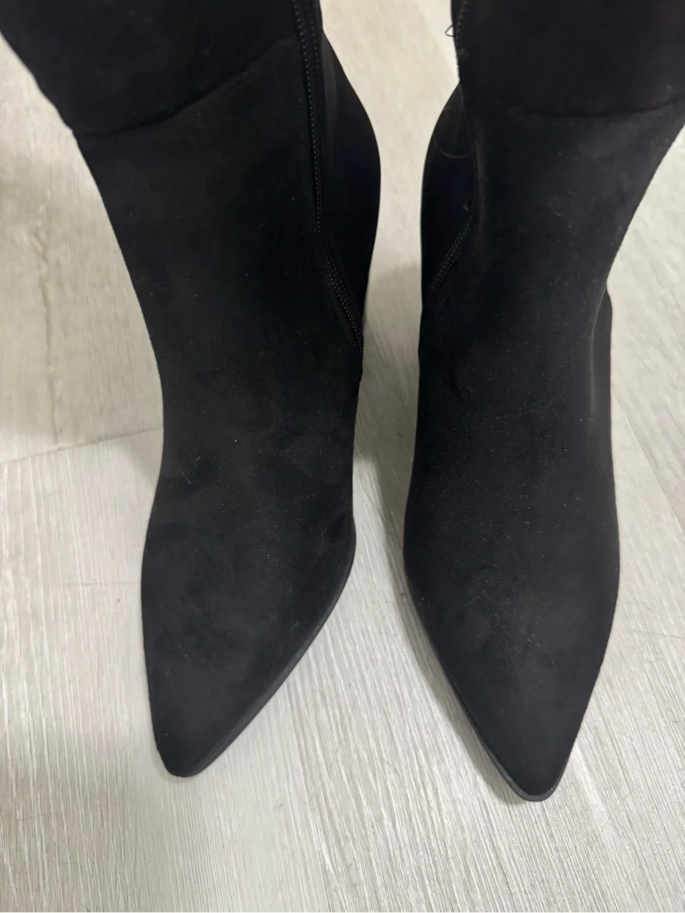 Women's Black‎ Over-the-Knee Block Heel Boots